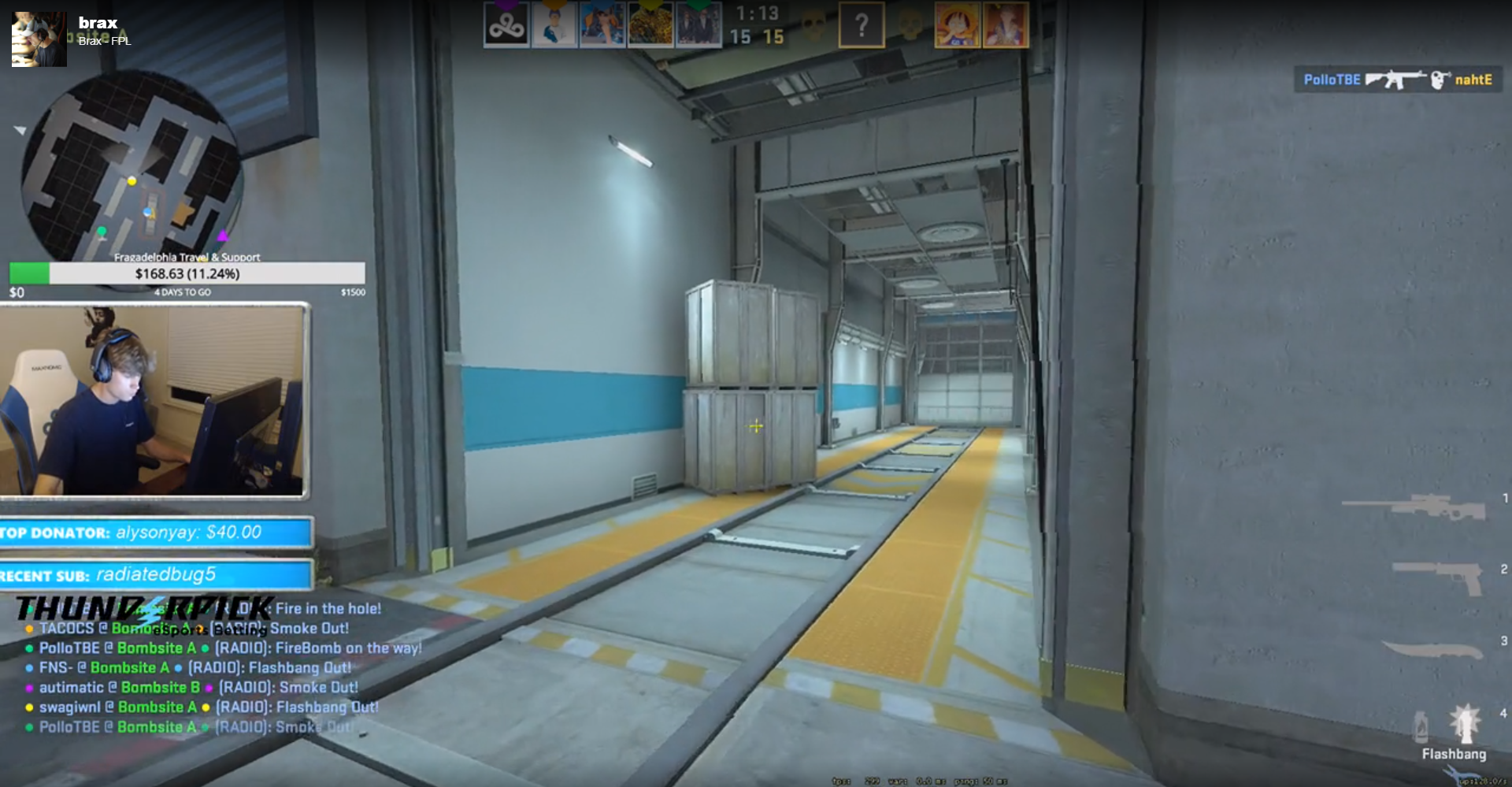 Twitch Brax gives Motar2k CS:GO Lessons