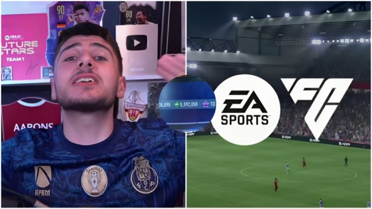 Left image Danny Aarons, Right Image EA Sports FC 24 and middle image of FIFA Points
