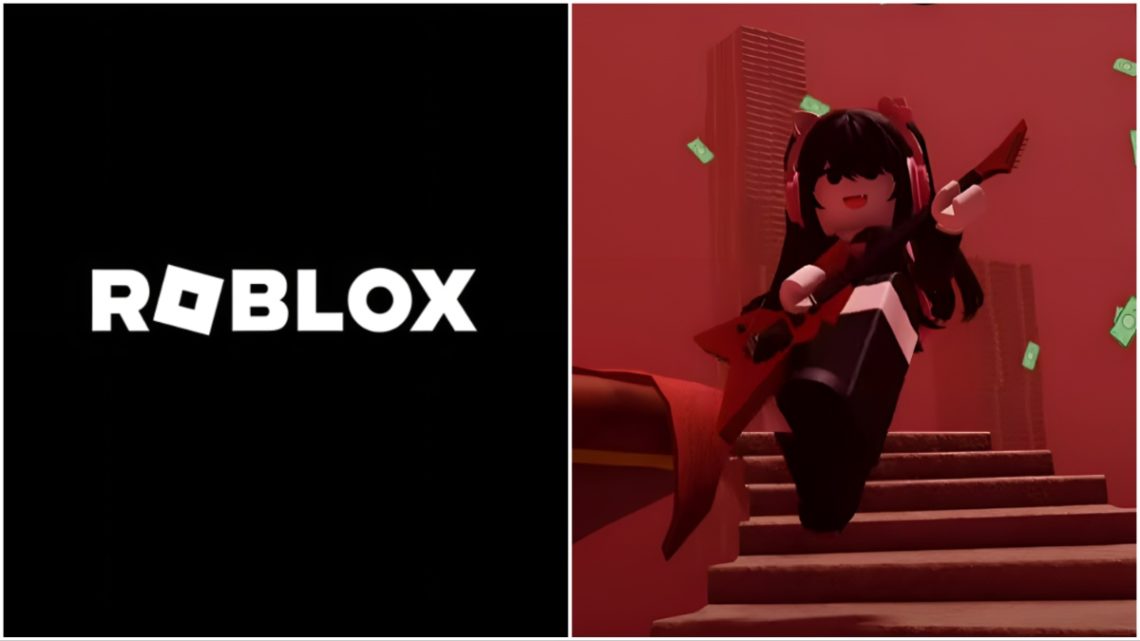 Uwucutsingle character and Roblox logo