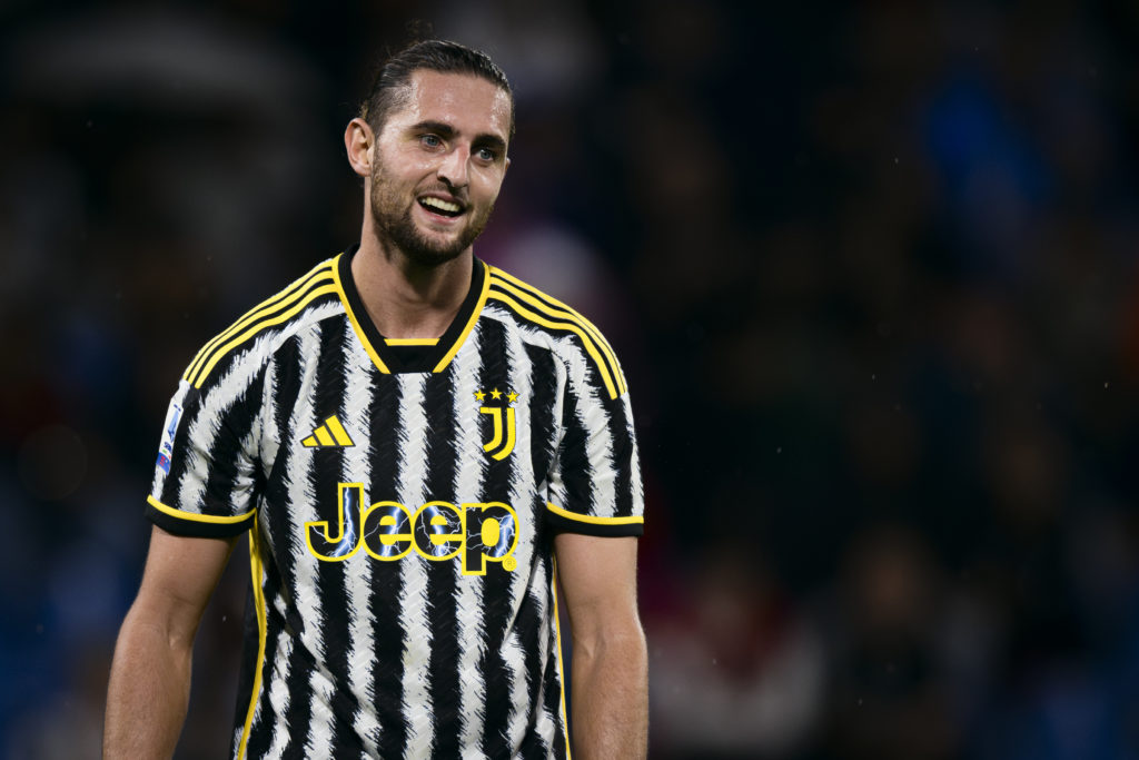 Adrien Rabiot of Juventus FC smiles during the Serie A
