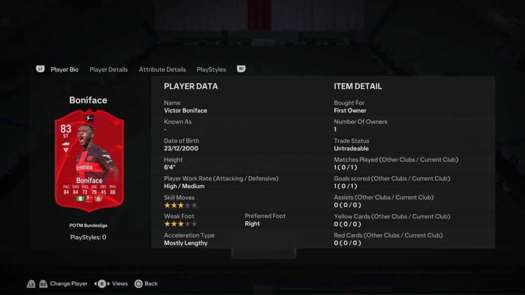 Screenshot of Boniface sbc