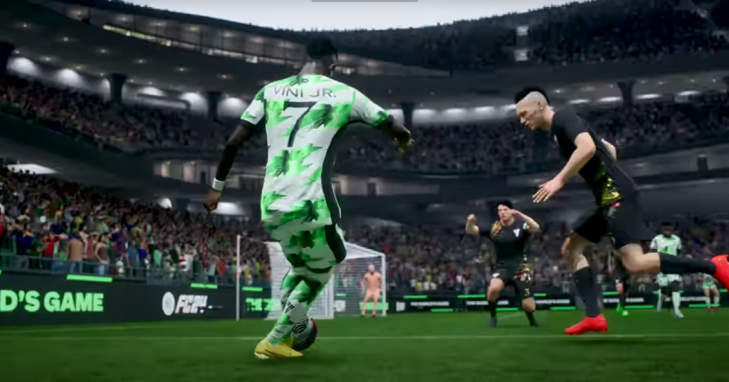 Vini Jr in EAFC24 in game footage