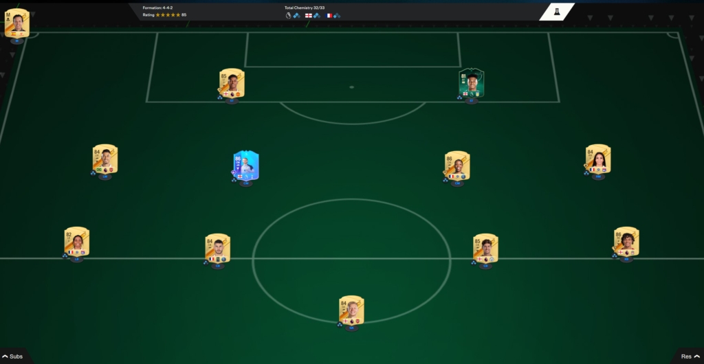 screenshot of EA FC 24 web app from Max Wilkins' account