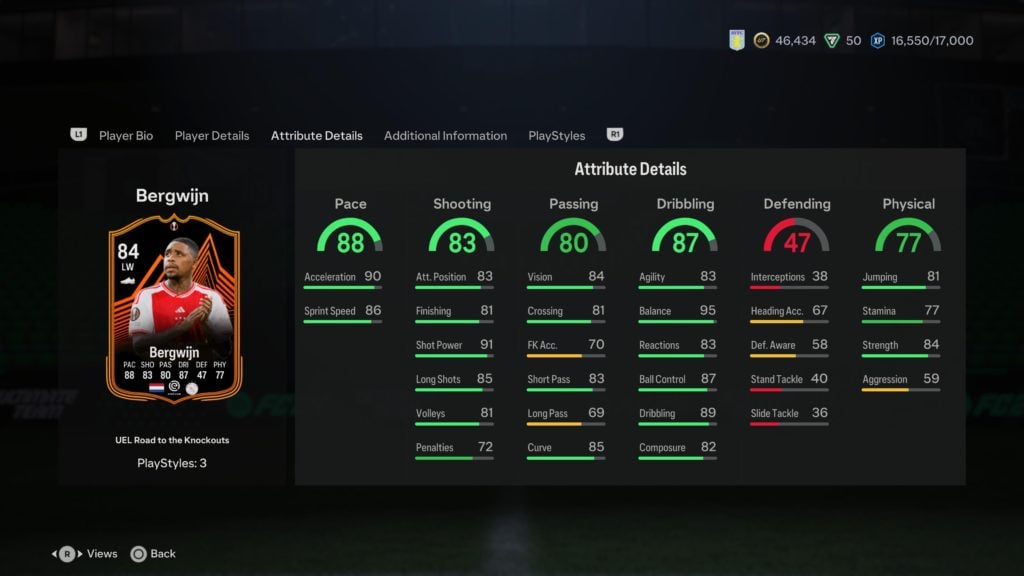 Screenshot of sbc Bergwijn