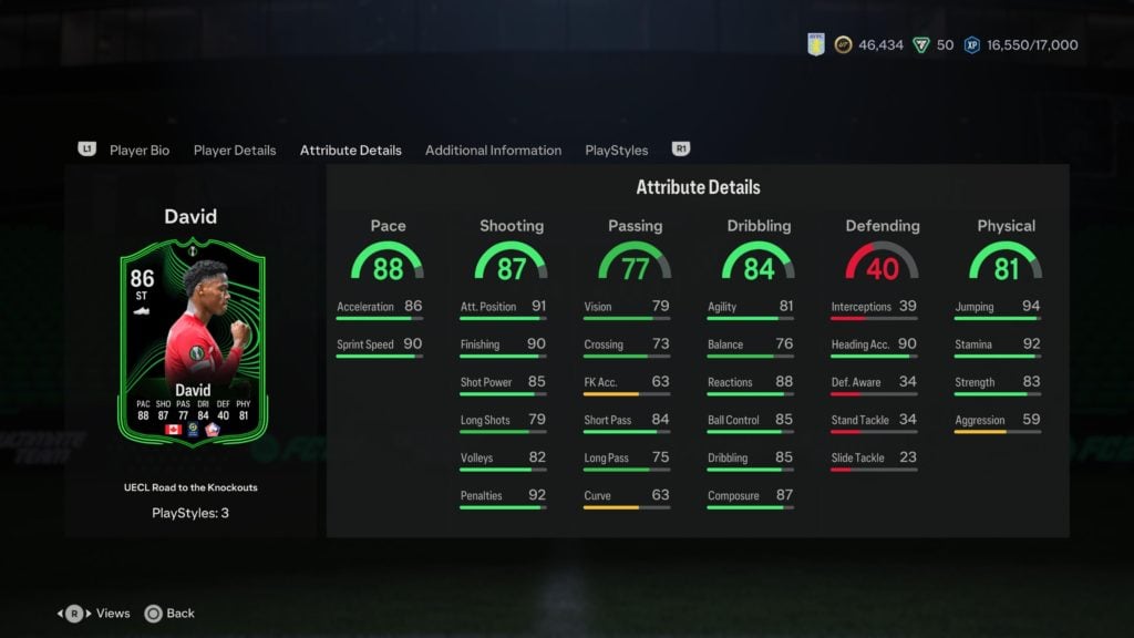 Screenshot of sbc David